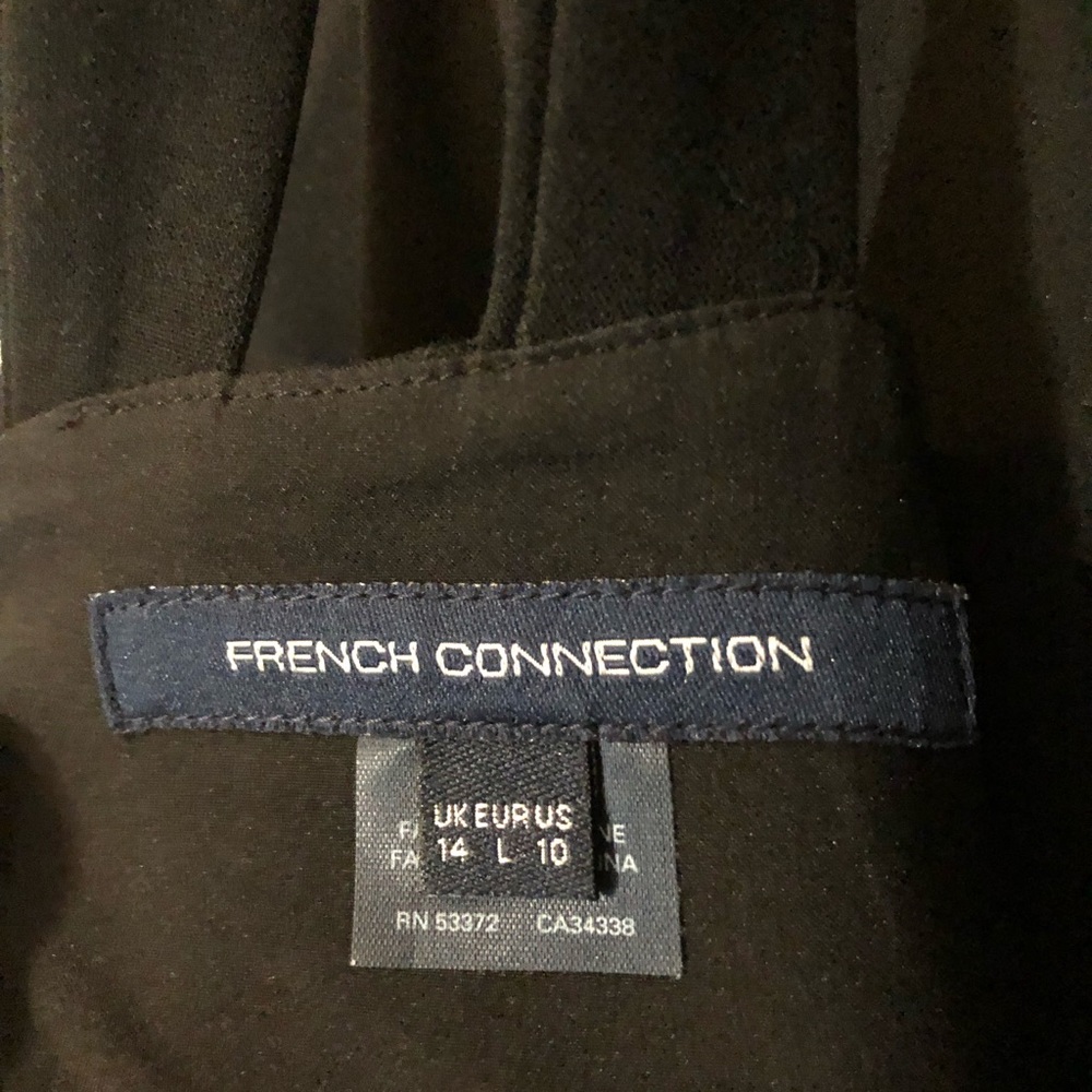 French Connection Black Flared Dress Size 10 - Picture 4 of 4